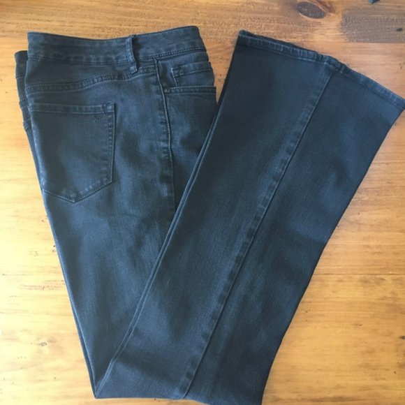 Black Wash High Rise Boot Cut Jeans Size 30 - Picture 2 of 4